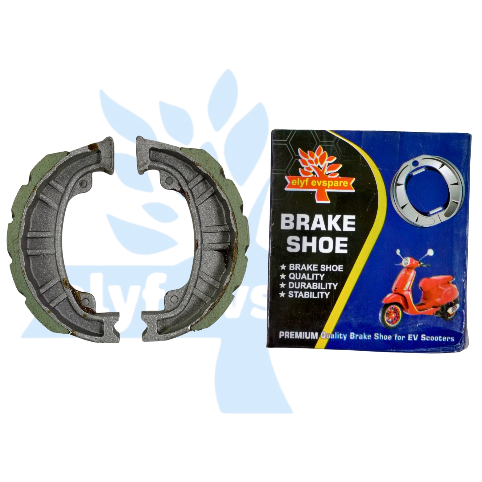 BRAKESHOE GREEN  CUT 110MM (2d06)
