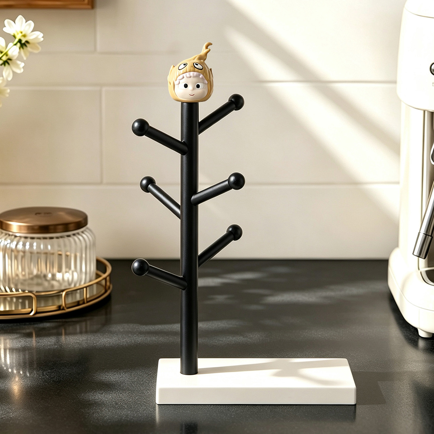 Tree-like mug rack made of ABS plastic