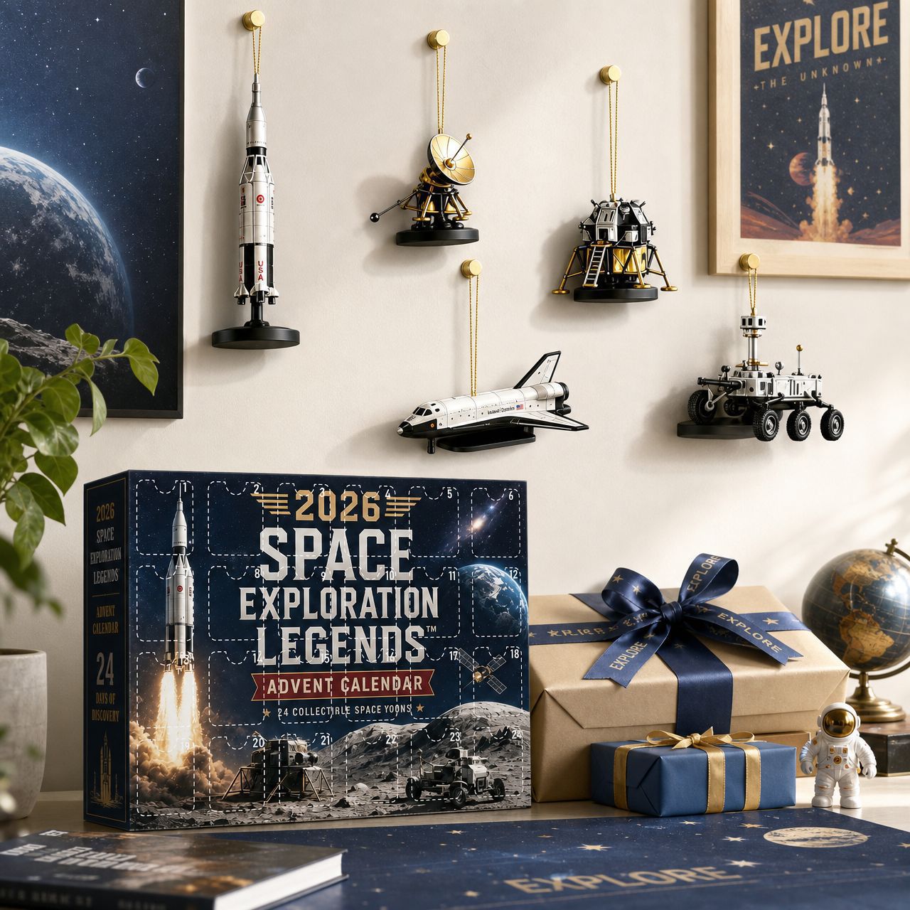 Advent Calendar Space Exploration in Acrylic