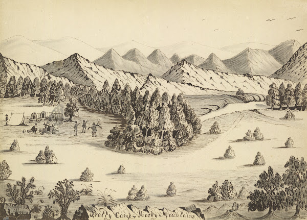 Pretty camp  Rocky Mountains 1859