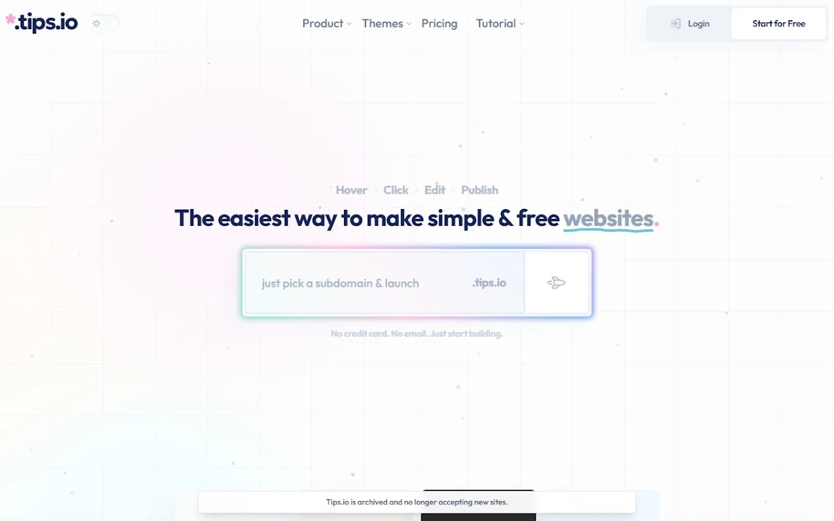 Captura de Tips.io