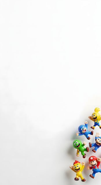 Vibrant 3D Rendered Video Game Characters on White Background - Free mobile Wallpaper