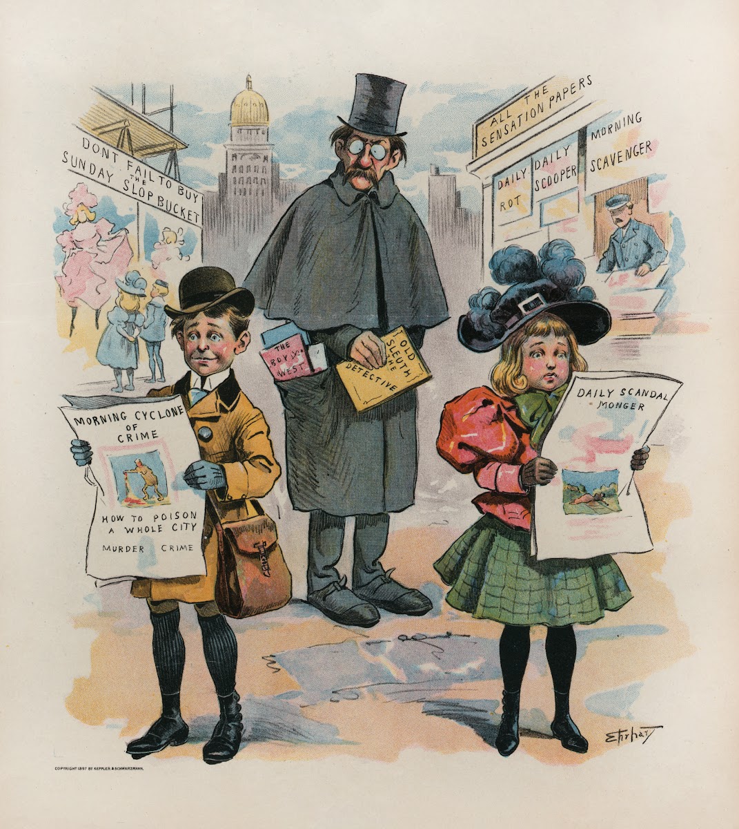 The new journalism beats him 1897