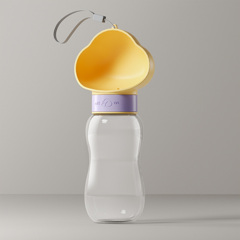 Portable water bottle for pets, 600 ml
