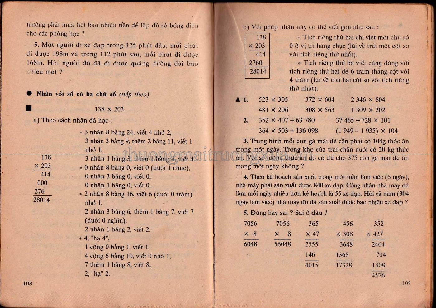 Toán 4 (1995) - Trang 55