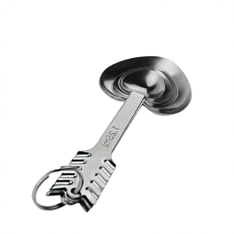 Stainless Steel Heart-Shaped Measuring Spoon