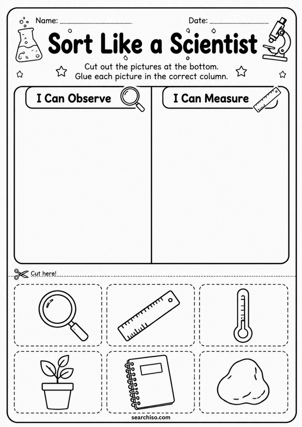 Sort Like a Scientist Worksheet