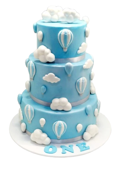 First Birthday Hot Air Balloon Themed Cake CB-NC718