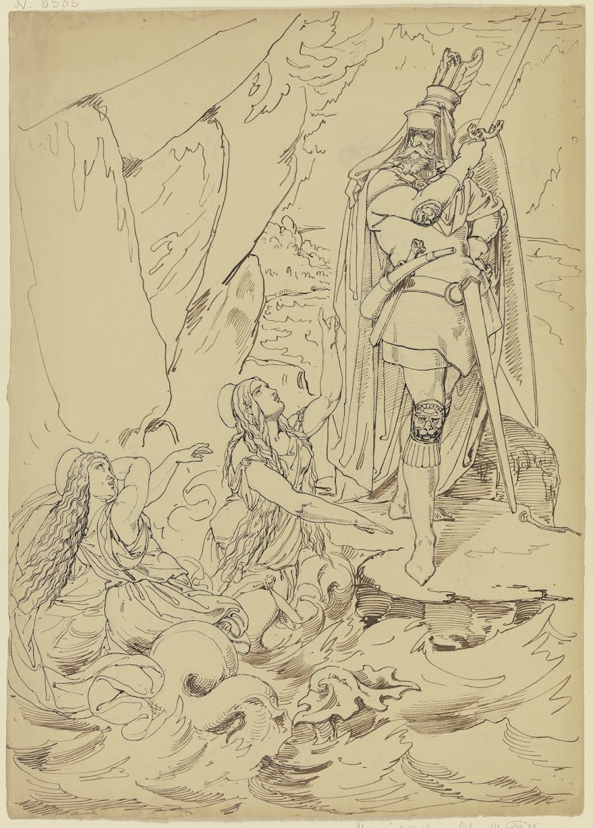 Hagen and the Danube Mermaids ca 1825  1830