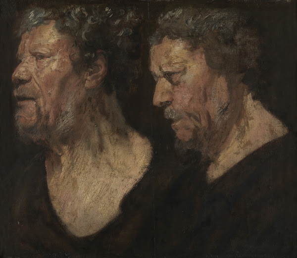 Studies of the head of Abraham Grapheus ca 1620  1621