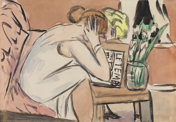 oT Zwei lesende Mädchen 1937  1938