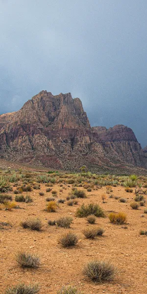 Red Rock Canyon, Desert Landscape, Nevada, Mountain Range 4K Wallpaper Background