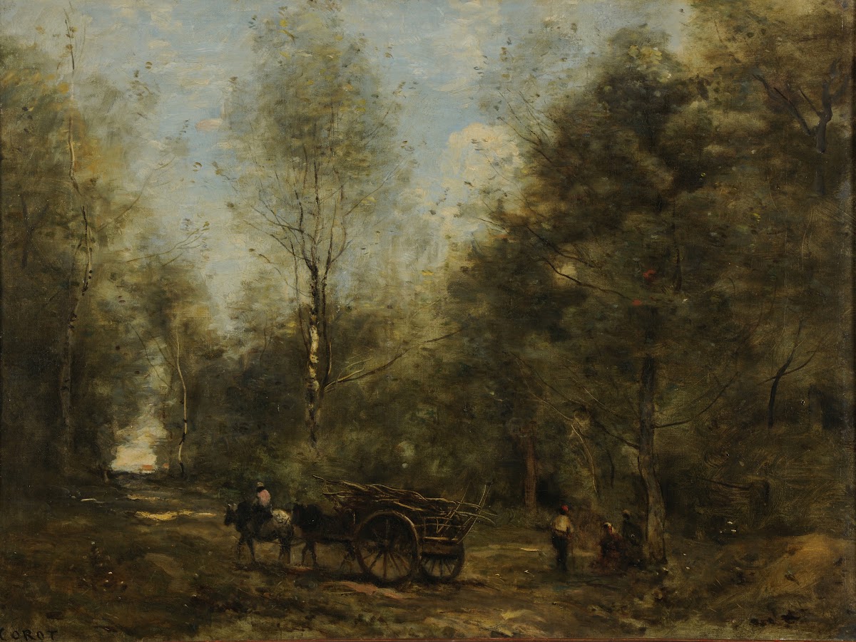 Une allée dans les bois de Wagnonville 1871 1875