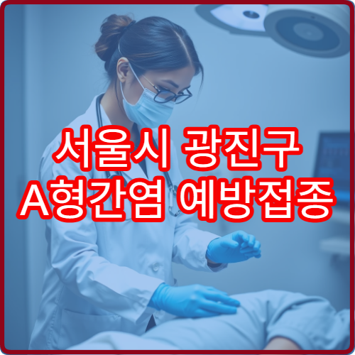 서울시 광진구 A형간염 예방접종 병원과 항체 검사 병행 안내