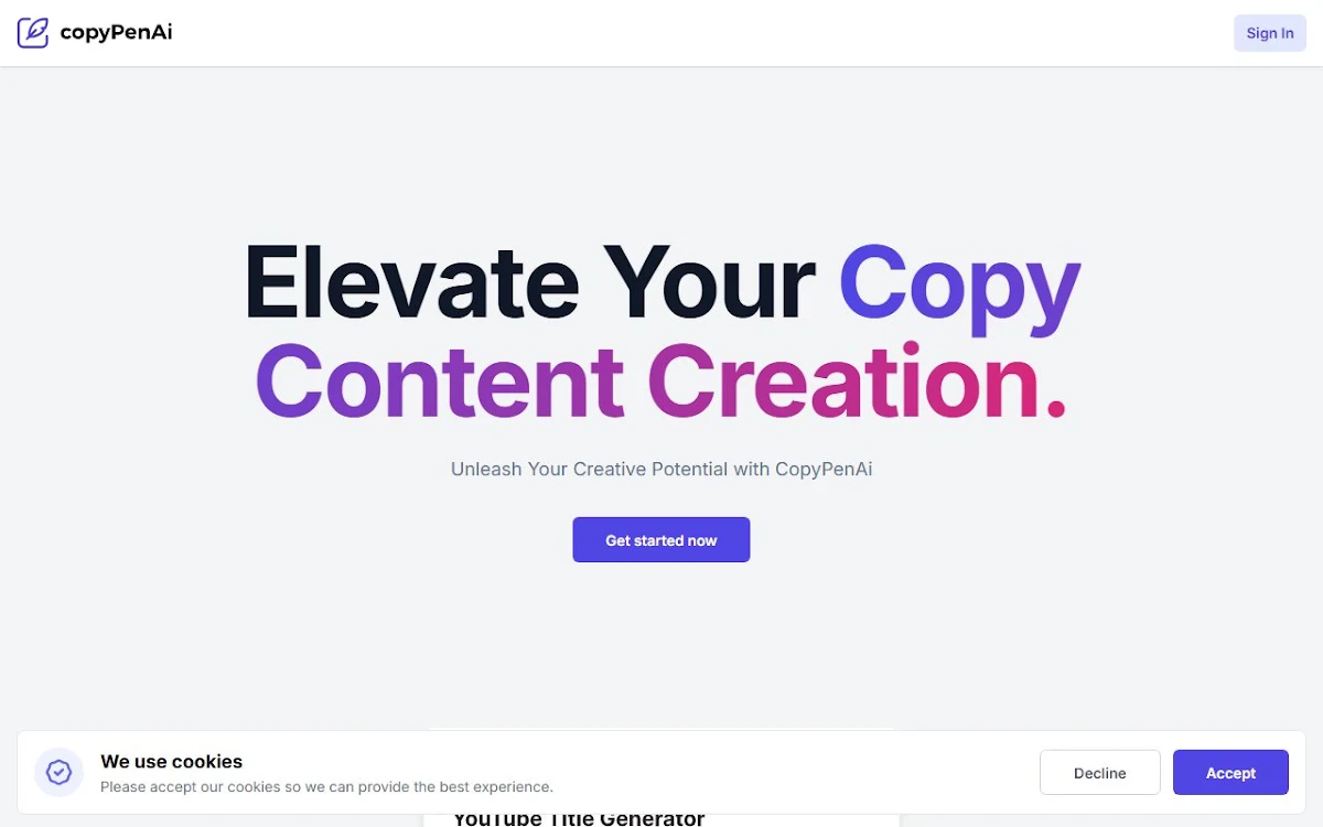 Captura de copyPenAi