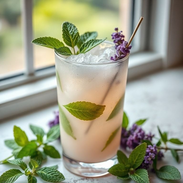 Chill Out with This Refreshing Lavender Mojito Mocktail: Easy Homemade Family Friendly