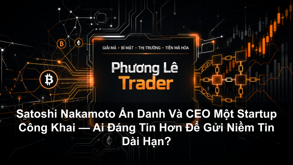 Satoshi Nakamoto Ẩn Danh Và CEO Một Startup Công Khai — Ai Đáng Tin Hơn Để Gửi Niềm Tin Dài Hạn?