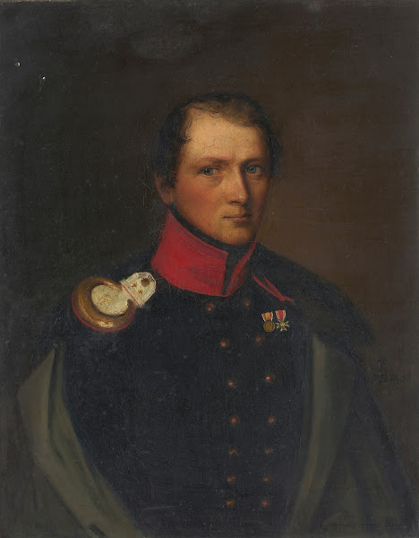 Peter Eugen von Kachthaler as a Captain in the Grenadier Regiment 1836