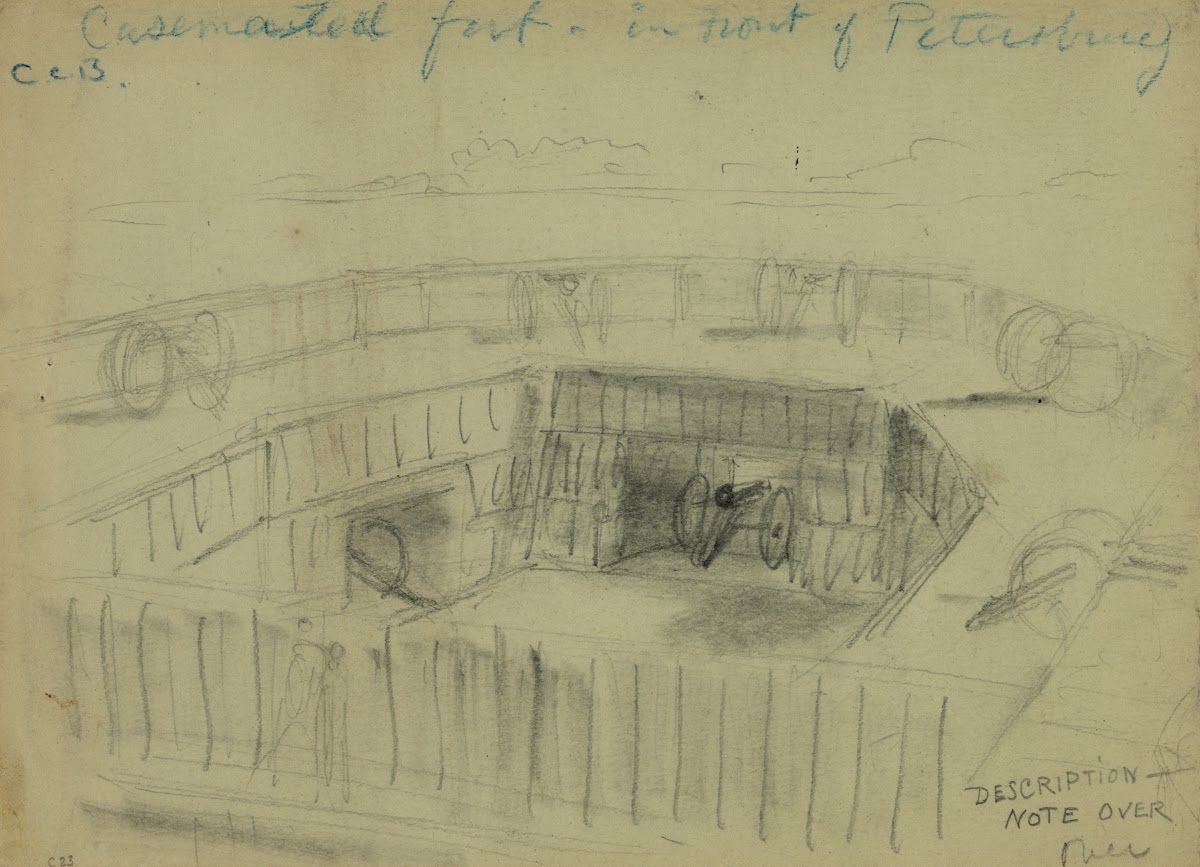 Casemented fort in front of Petersburg 1864