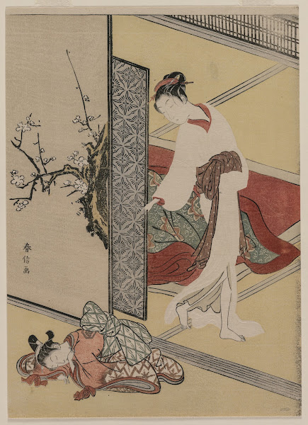 Courtesan and Sleeping Attendant late 1760s