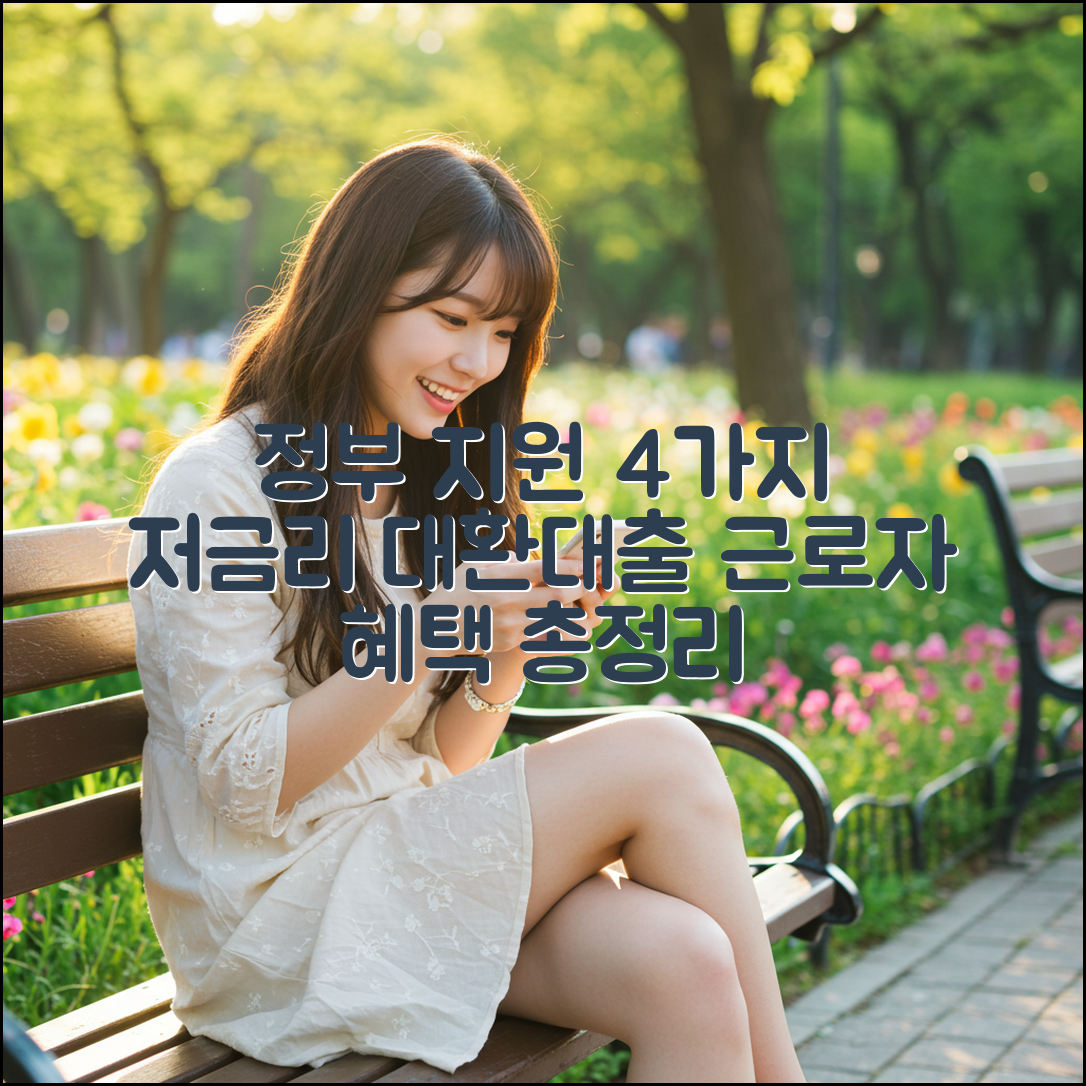 정부 지원 4가지, 근로자 저금리 대환대출 총정리