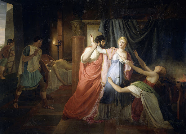 Proculeius Preventing Cleopatra from Stabbing herself 1810