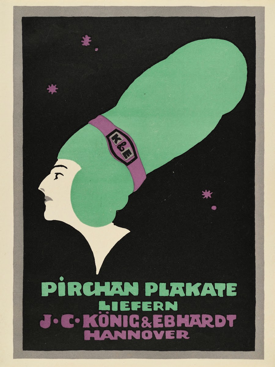 Pirchan Plakate Liefern J C KöNig  Ebhardt Hannover Ca 1914