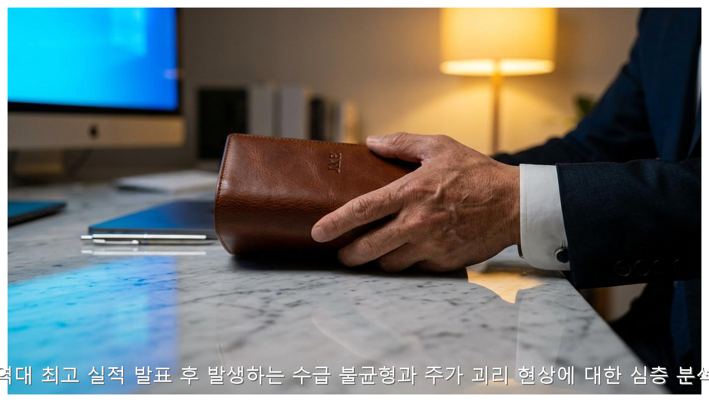 역대 최고 실적 발표 후 삼성전자 주가 하락 이유와 2026 수급 대응 전략 핵심 안내 및 분석 인포그래픽 (2)