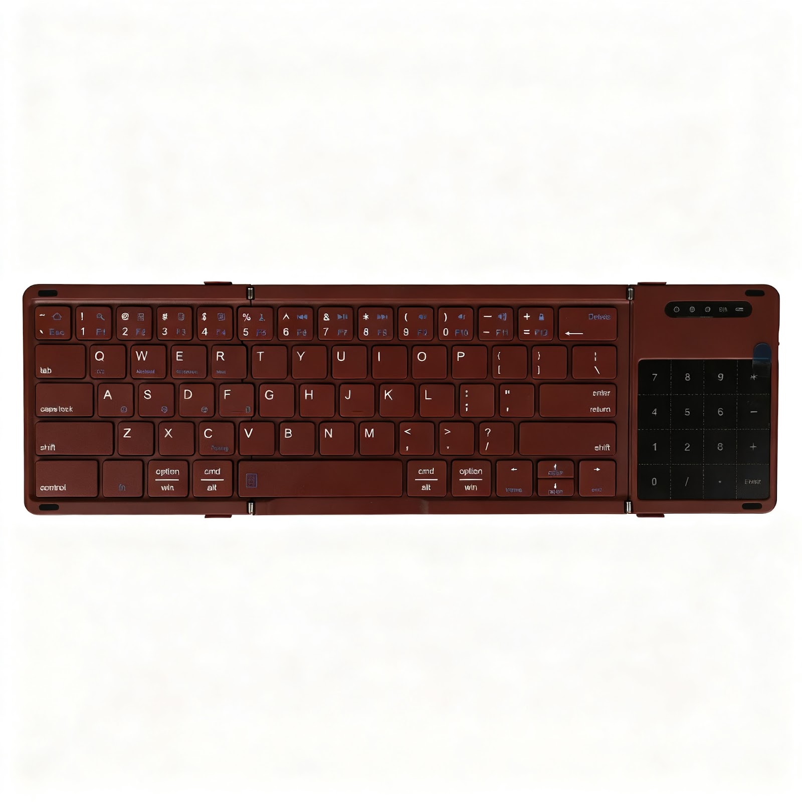 Bluetooth keyboard three-part foldable, 181 × 107 mm