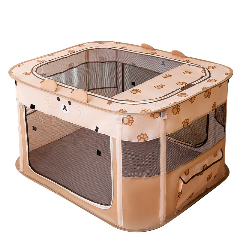 Foldable birthing house for cats and small dogs