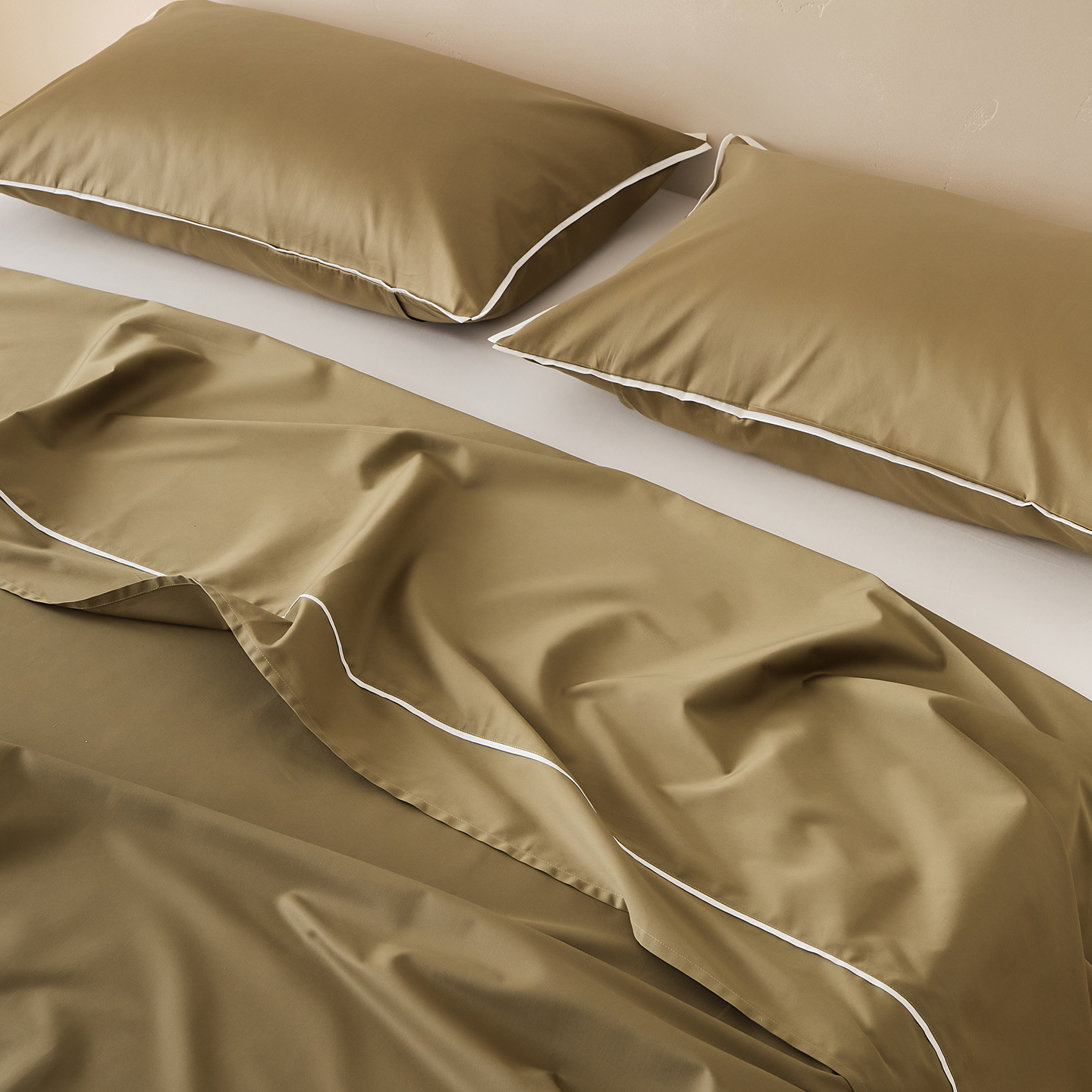 Solid Color Bed Sheet, Long-Staple Cotton, Satin Weave