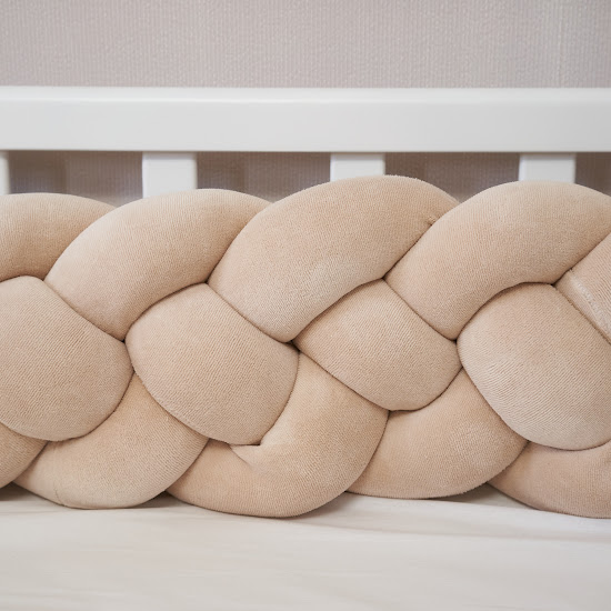 Bumper - pigtail Twins 4-strand 240 cm beige