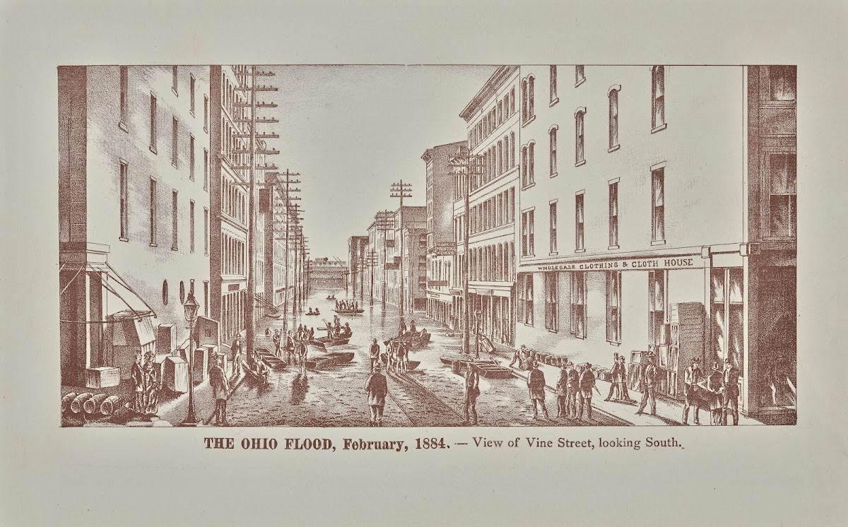 View of Vine Street looking south 1884