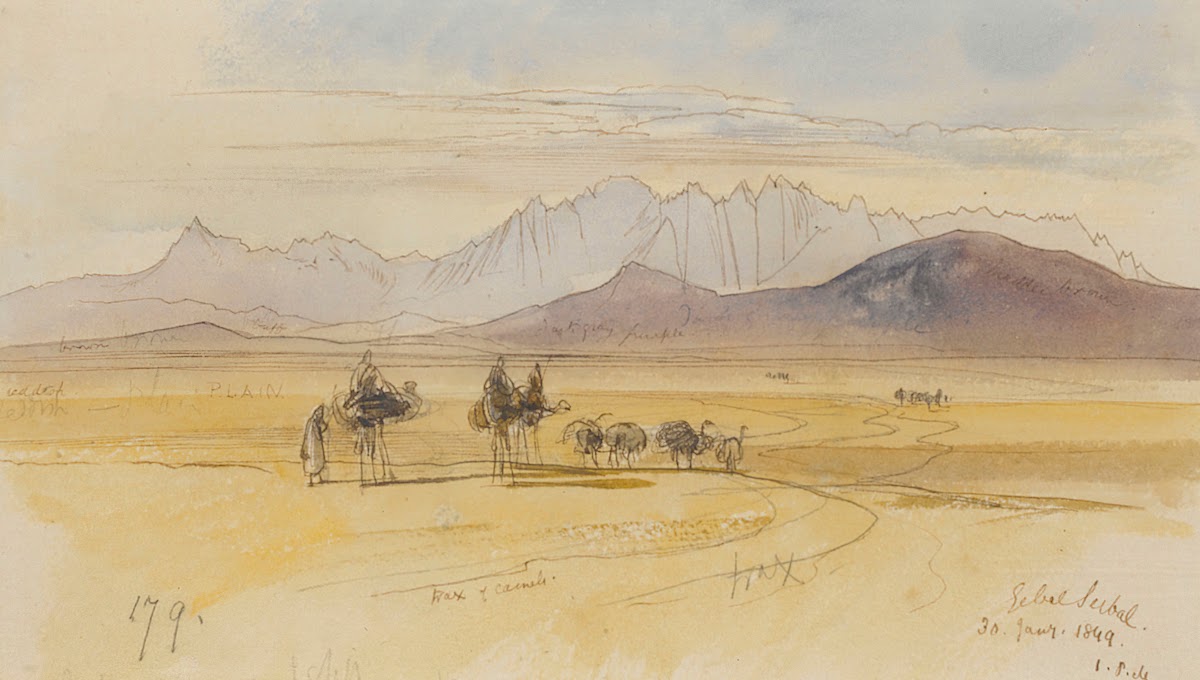 Gebel Serbal Egypt 1849