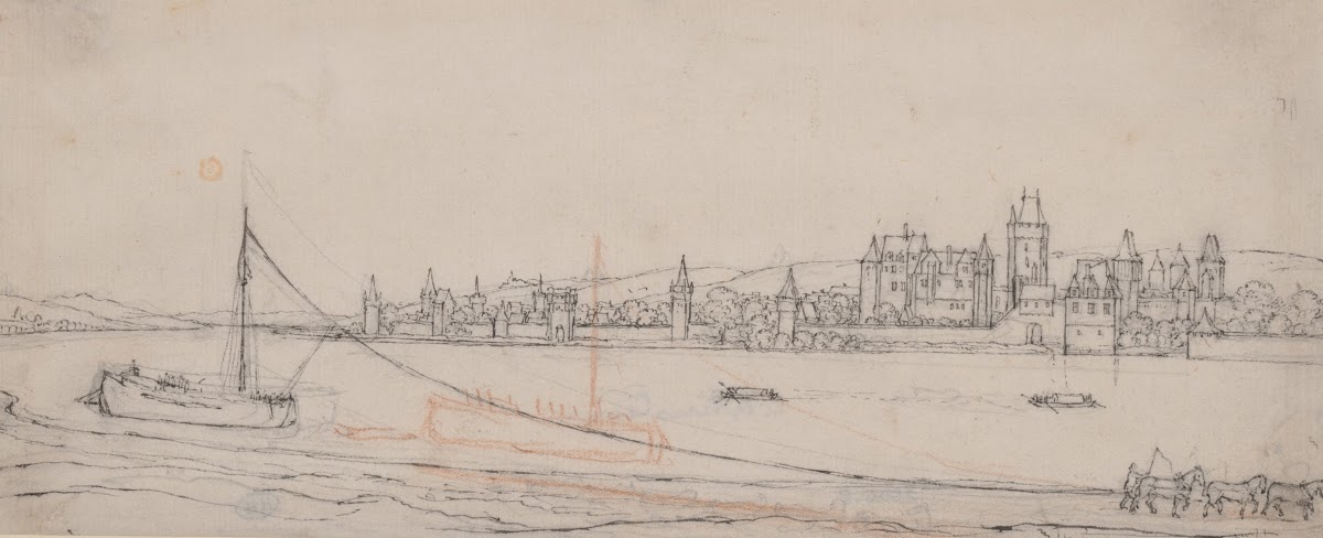 View of Lahnstein on the River Rhine ca 1636