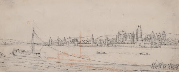 View of Lahnstein on the River Rhine ca 1636