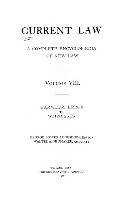 current law-a complete encyclopedia of new law vol 8 1904