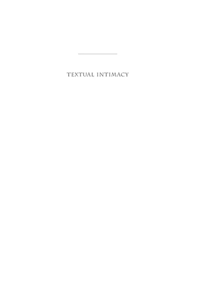 Textual Intimacy- Autobiography and Religious Identities
