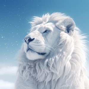 White Lion Face Picture