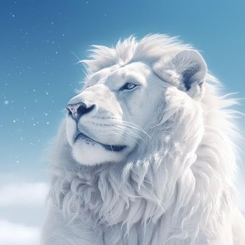 White Lion Face Picture