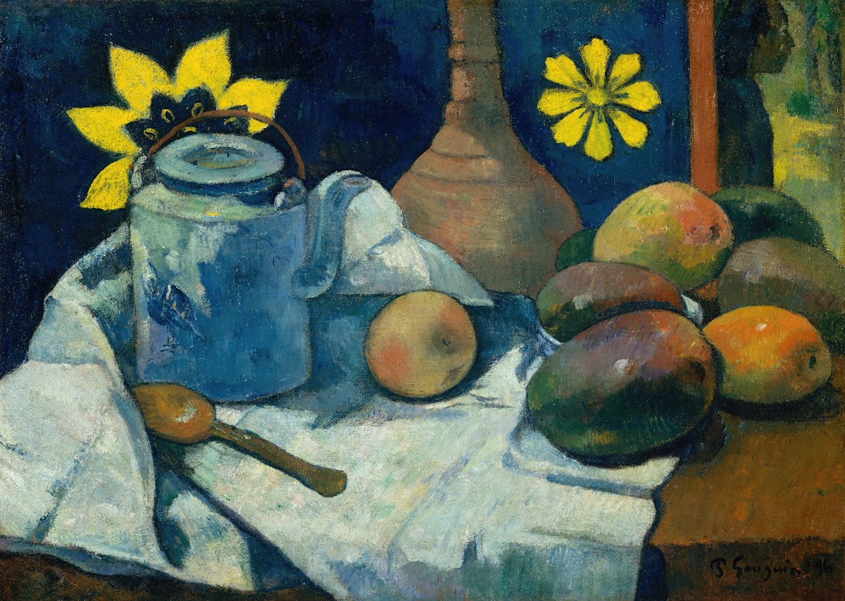 Still Life with Teapot and Fruit 1896