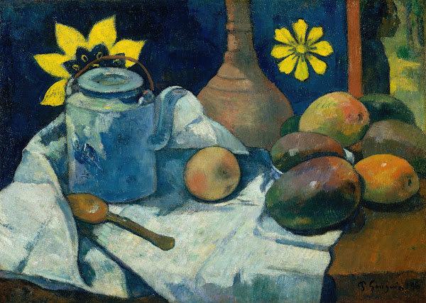 Still Life with Teapot and Fruit 1896