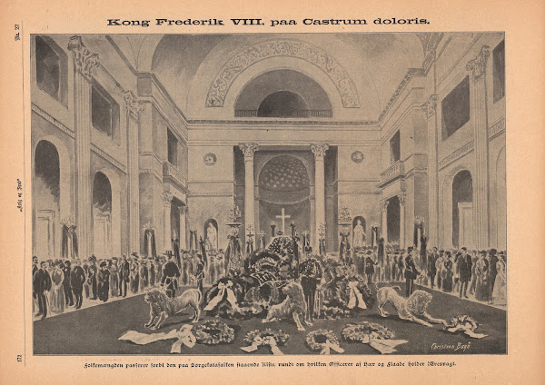 King Frederick VIII at Castrum Doloris 1912