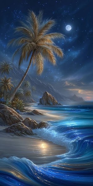 Night Beach Picture