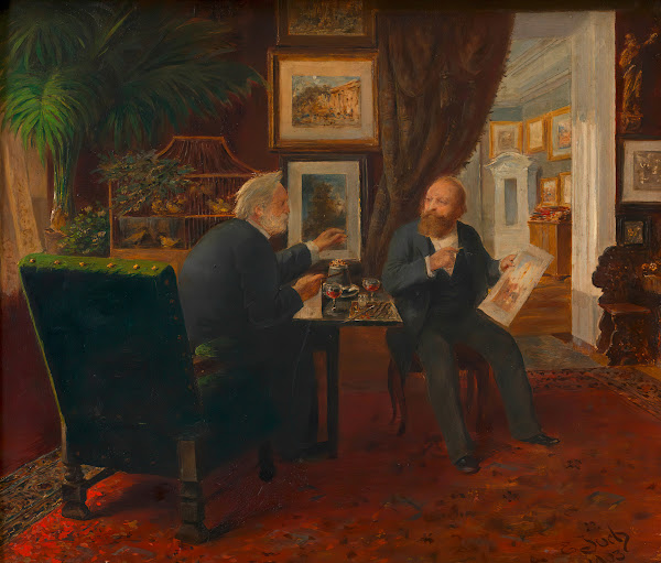 Ludwig Anzengruber zu Besuch bei Rudolf von Alt 1903