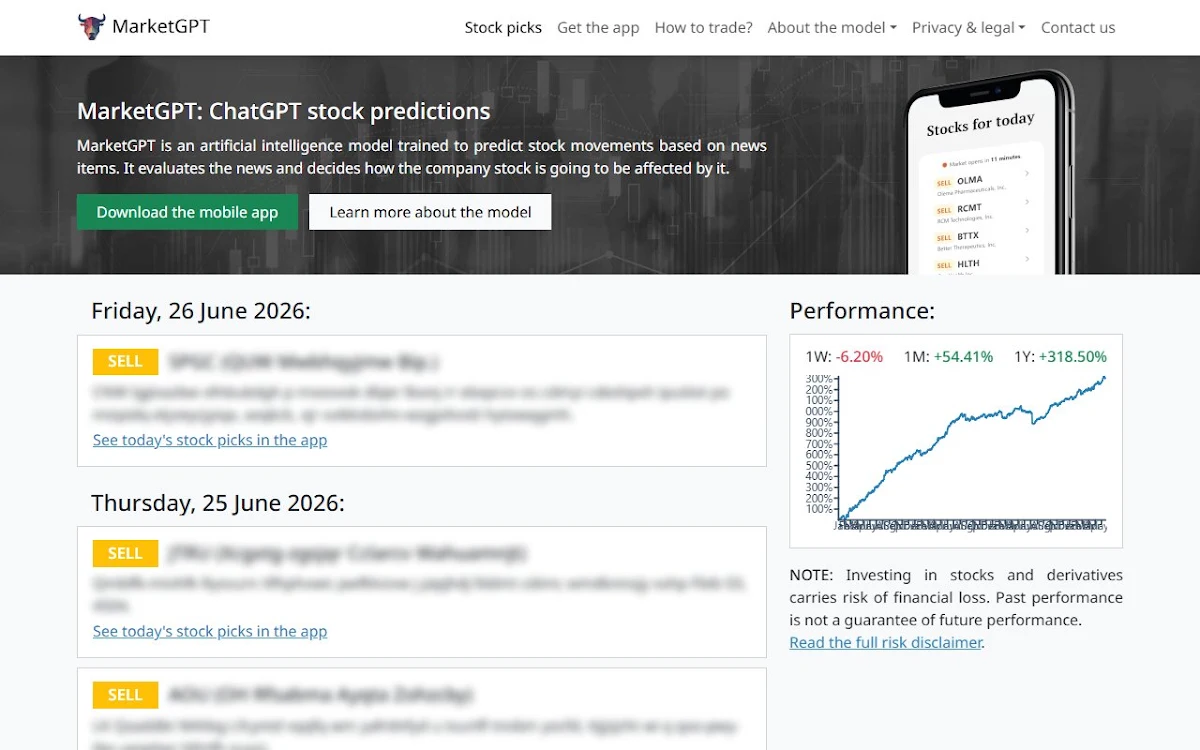 Captura de MarketGPT