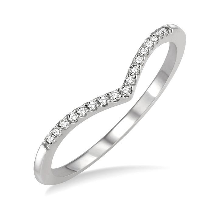 Stackable Chevron Petite Diamond Fashion Band
