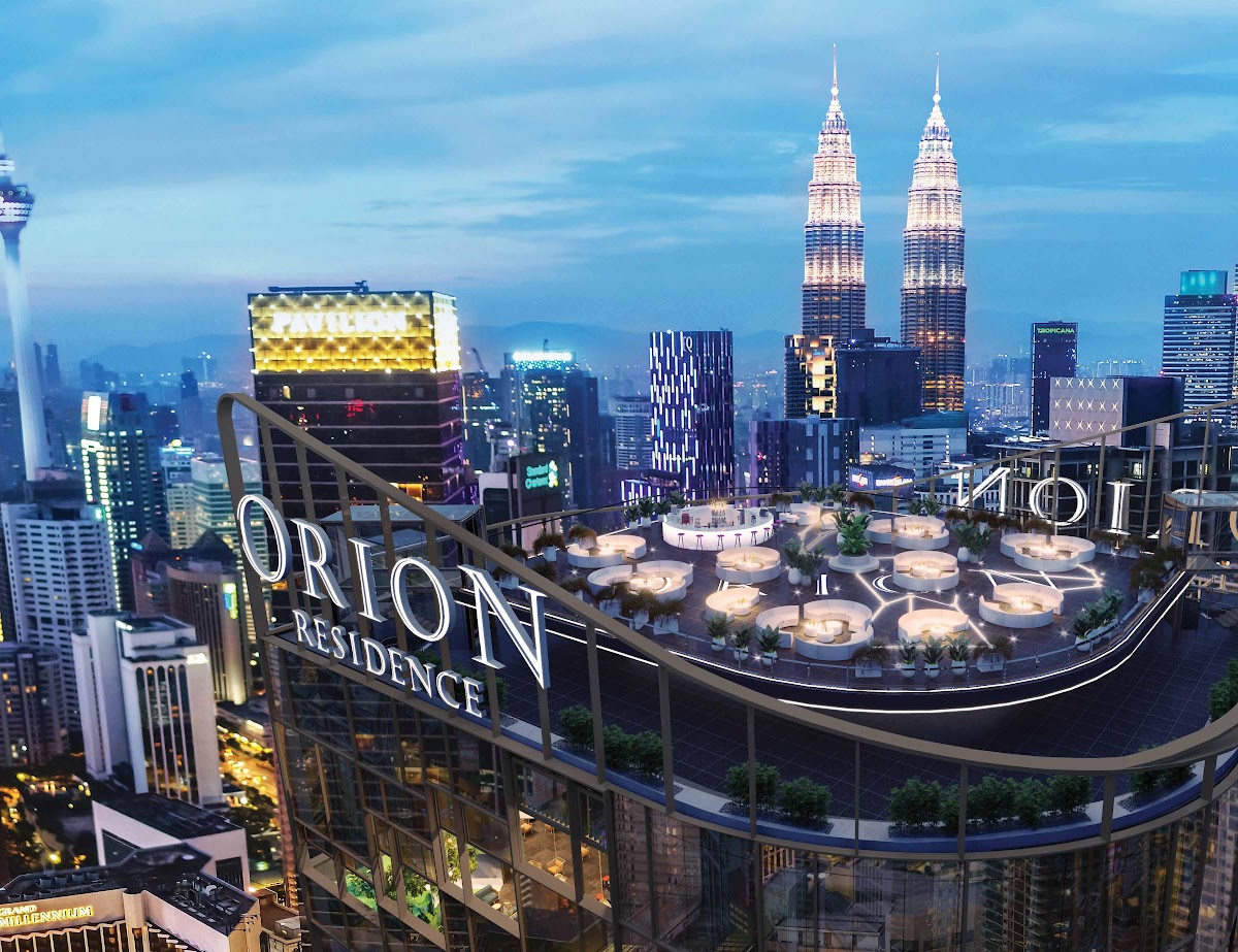 Orion Residence — rooftop aerial view
