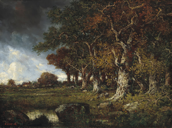 The Edge of the Forest at Les Monts GirardFontainebleau 1868