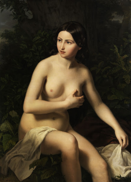 Akt Sitzendes MäDchen 1848